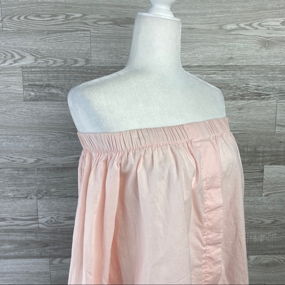 H&M Light Pink Off Shoulder Long Sleeve Blouse - Picture 2 of 8